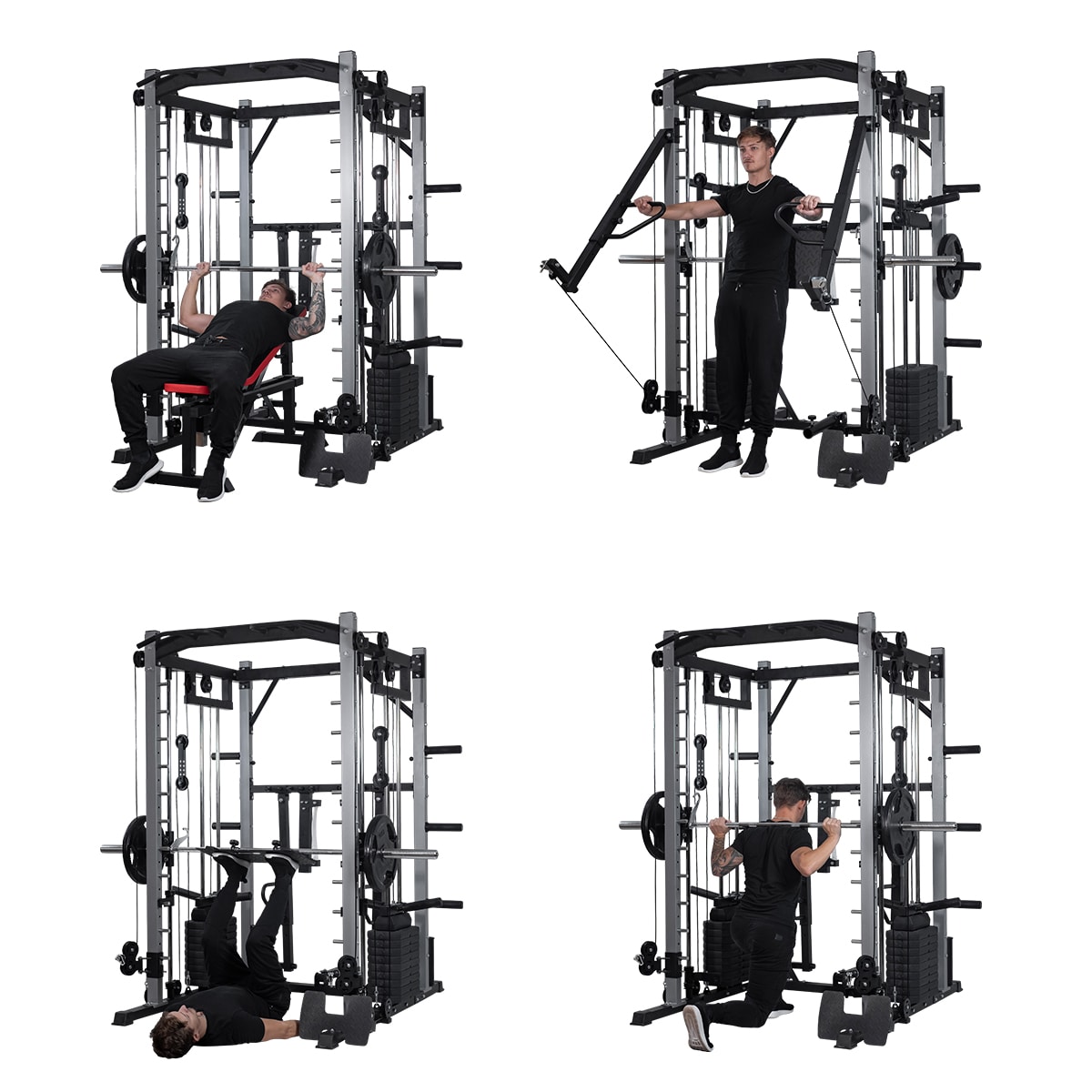 Smith Cage Multipress - 2 x 50 kg vikter
