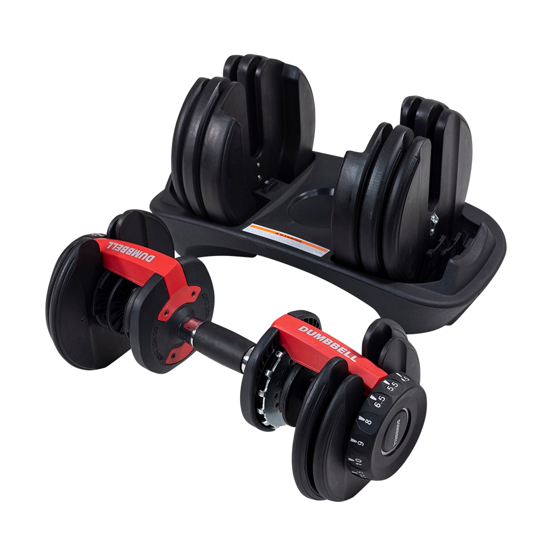 Hantelset 2 st Justerbar 2,5 - 24 kg